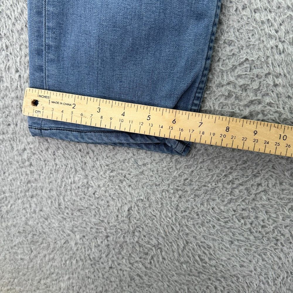 Paige Jeans Mens 30x30 Blue Federal Straight Stretch Denim USA Logo - Picture 5 of 11